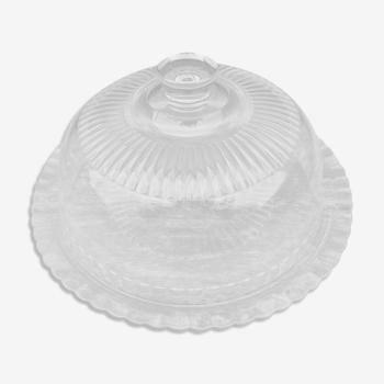 Plat et cloche en verre Arcoroc