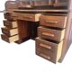 Bureau américain vintage en bois avec porte à volet