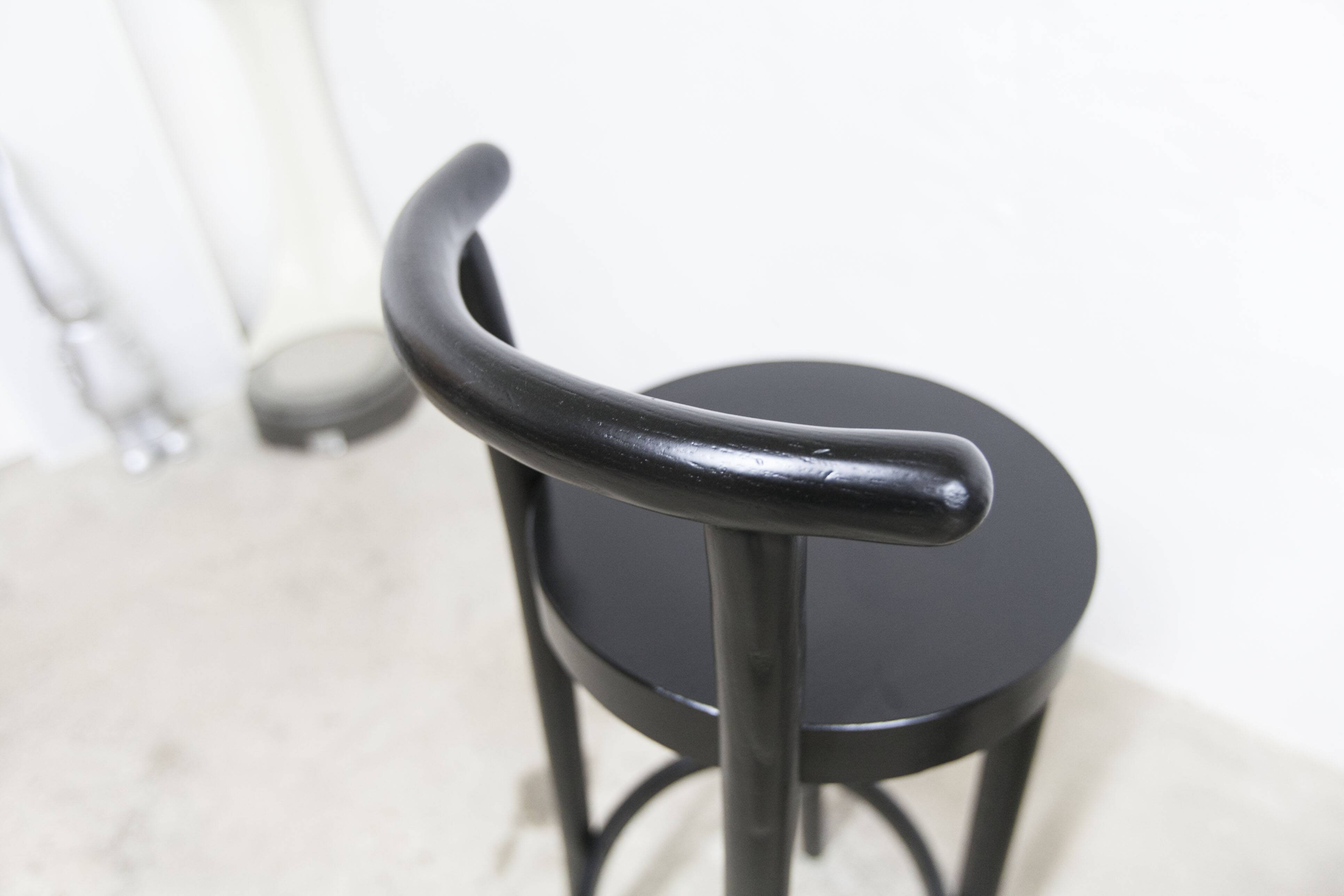 Pair of Baumann high stools, Dialog model, 79 cm