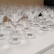 lot de 23 coupes à champagne ou verre à vin en cristal ciselé.