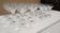 set of 23 champagne glasses or wine glasses in chiseled crystal.