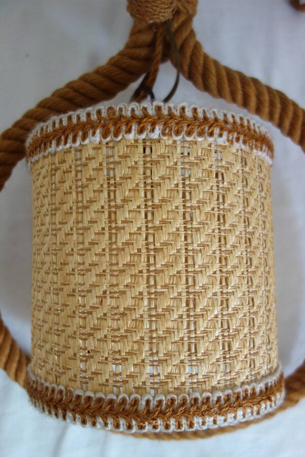 Suspension en corde Audoux Minet, France, 1950