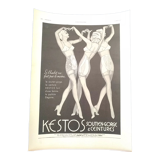 A Kestos women's fashion paper advertisement from the 1937 period magazine