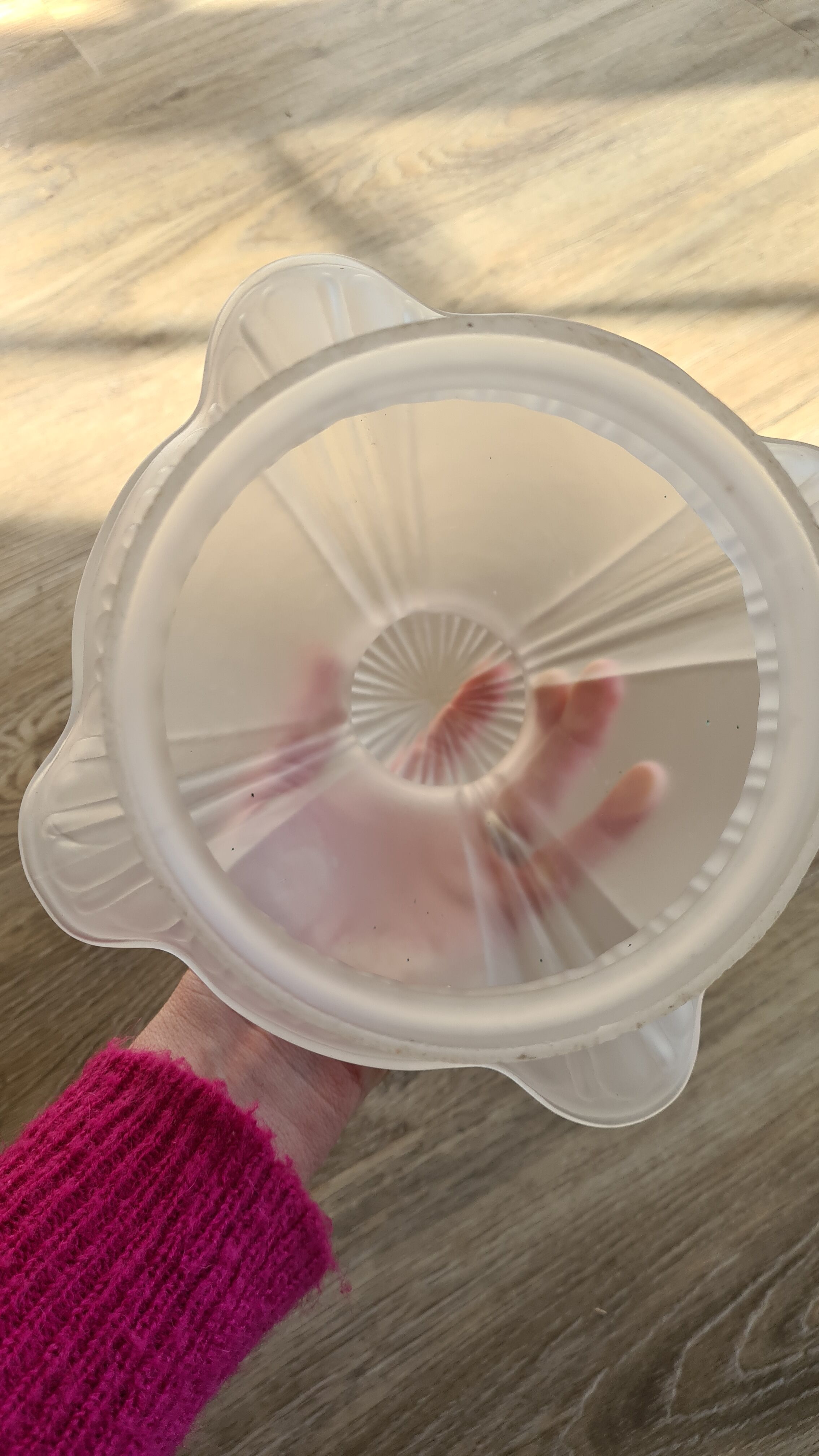 Opaline glass pendant lamp, 60-70s