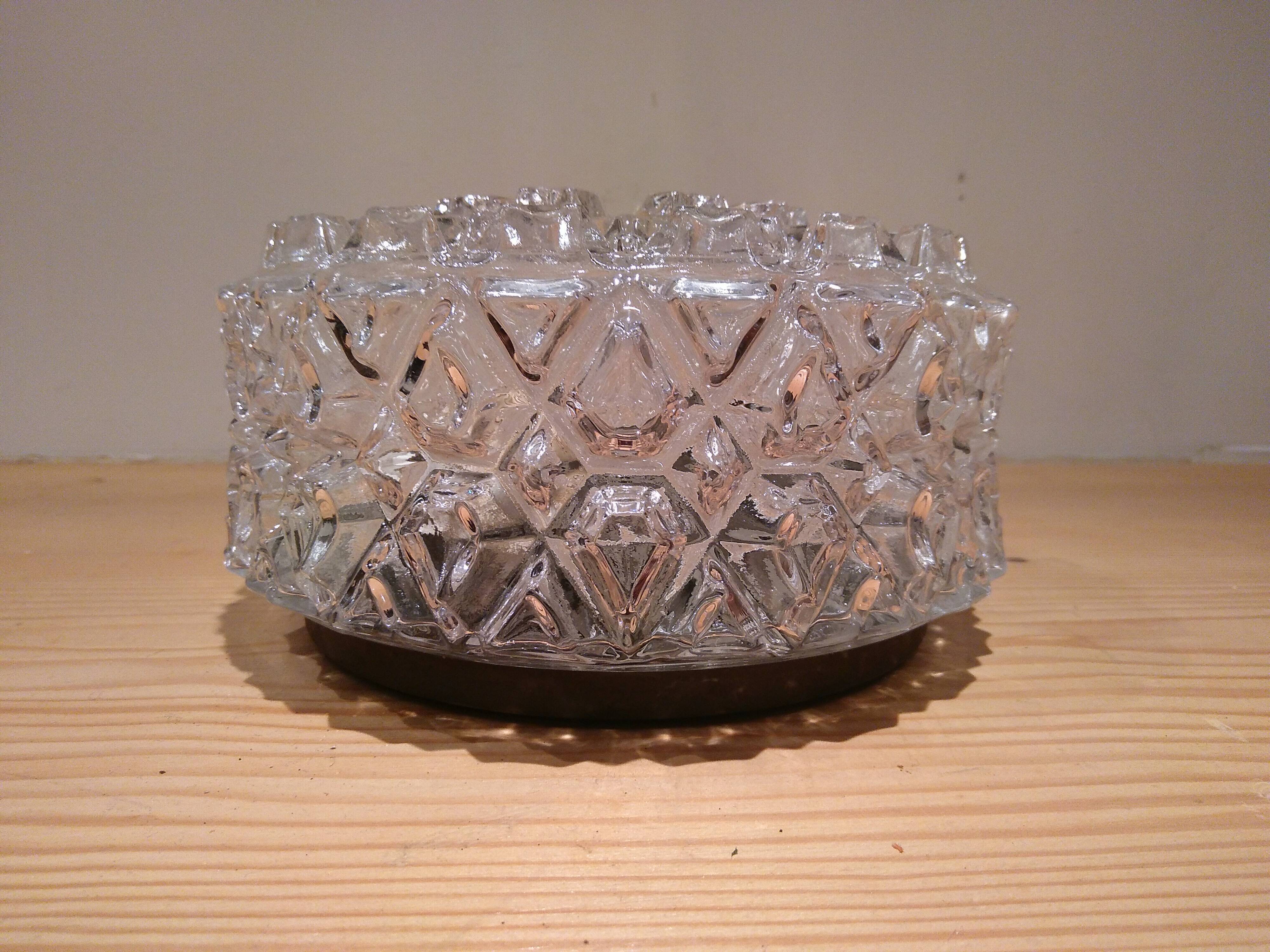 Moulded glass ceiling 1960s