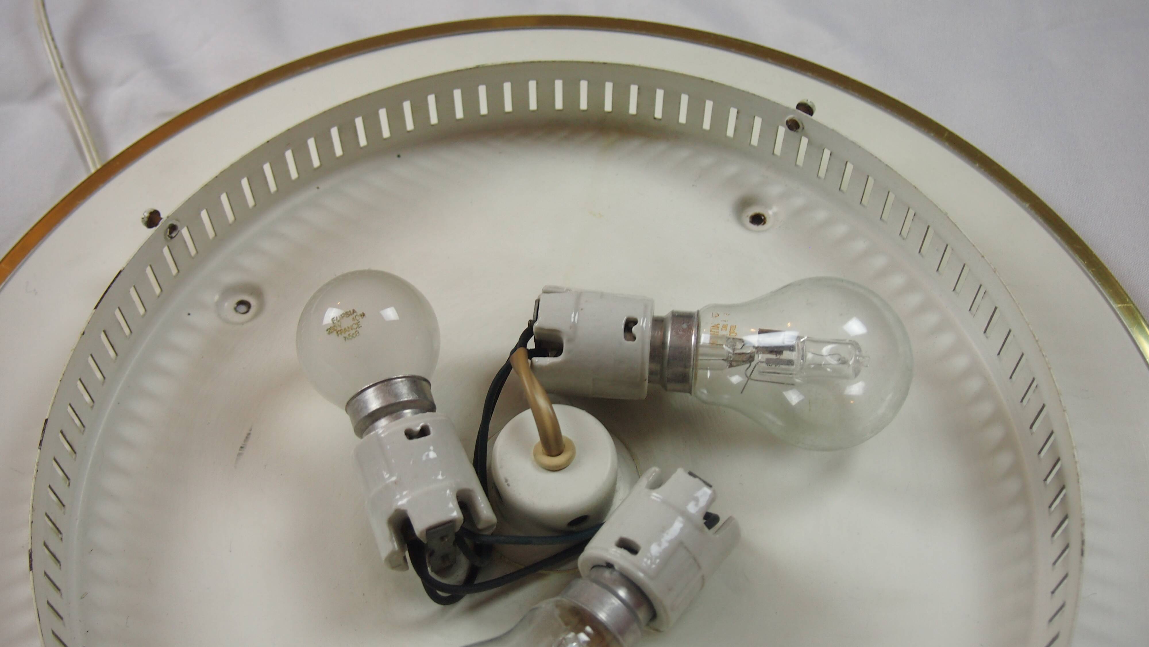 Pair of Arteluce wall sconces attributed to Gino Sarfatti, Italy, 1960