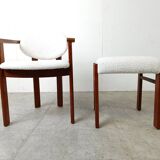 Vintage armchair with footstool, 1960s