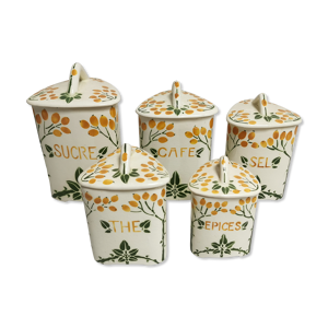 Série de pots à ingrédients