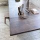 Solid oak table 1900 drapery style XL 280cm with extensions