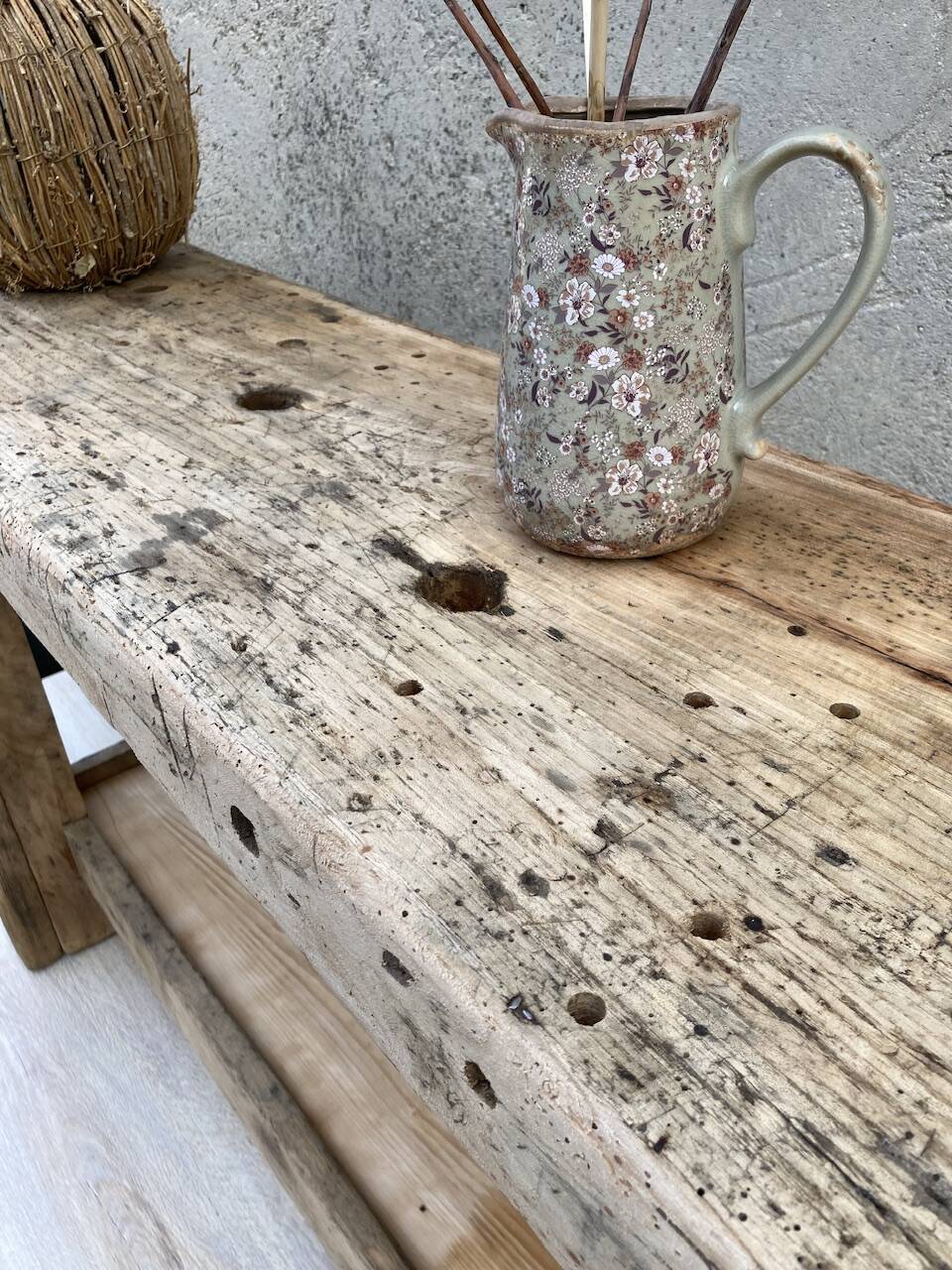 Old small carpenter's workbench