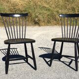 Pair of Hagafors vintage Scandinavian design chairs