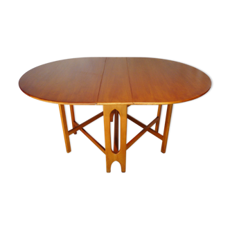 Scandinavian folding table in Jentic blond teak