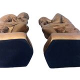 Paire de serre-livre "penseur" laiton