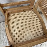 Pair of Baumann chairs beech and cannage