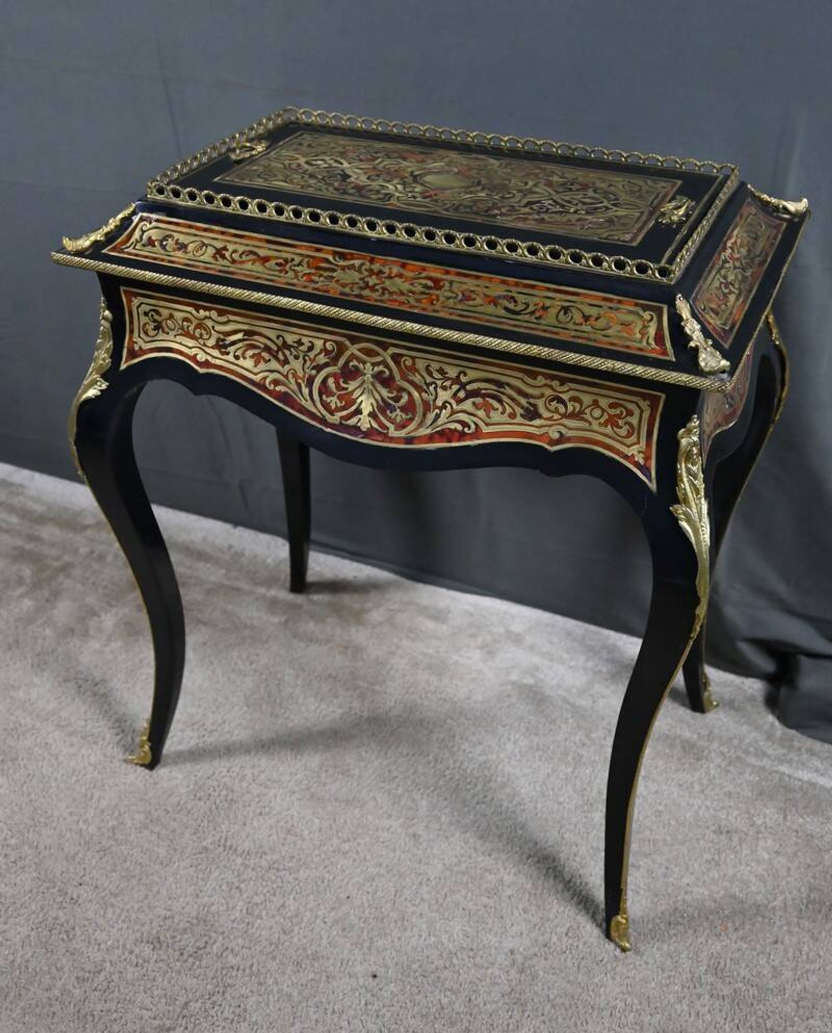 Boulle Marquetry Jardinière, Napoleon III period – Mid 19th century