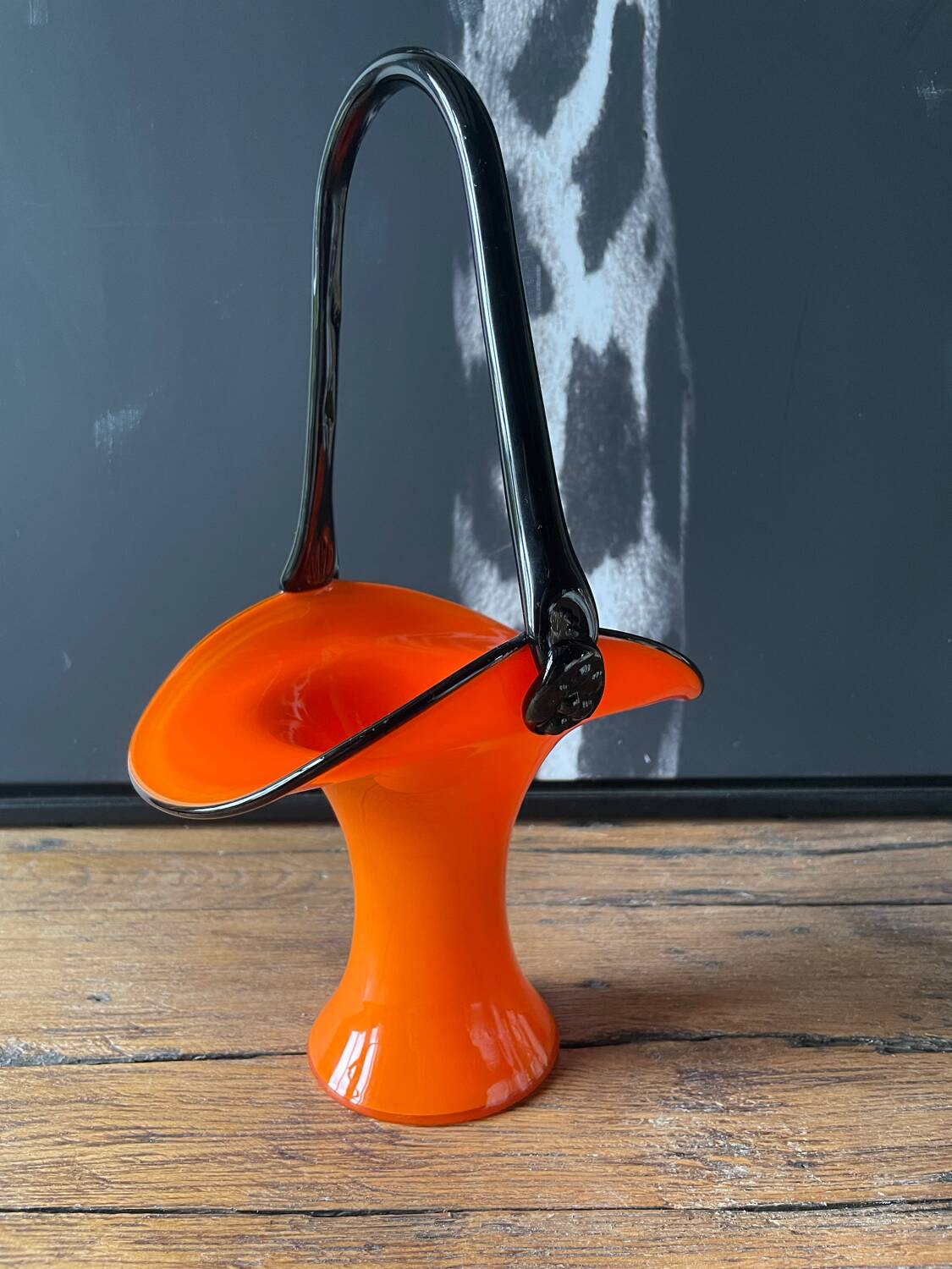 Art Deco blown glass vase