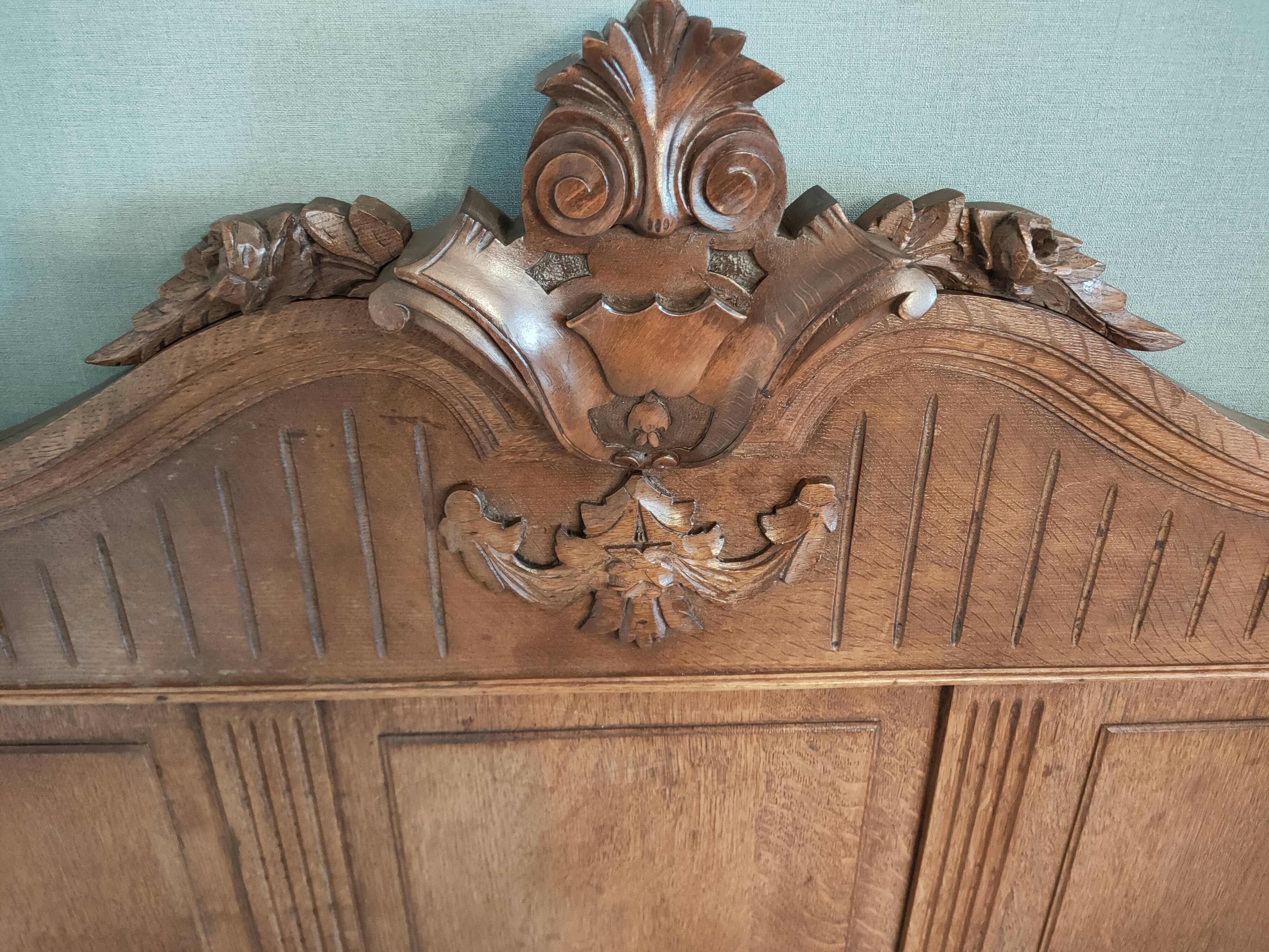 antique headboard