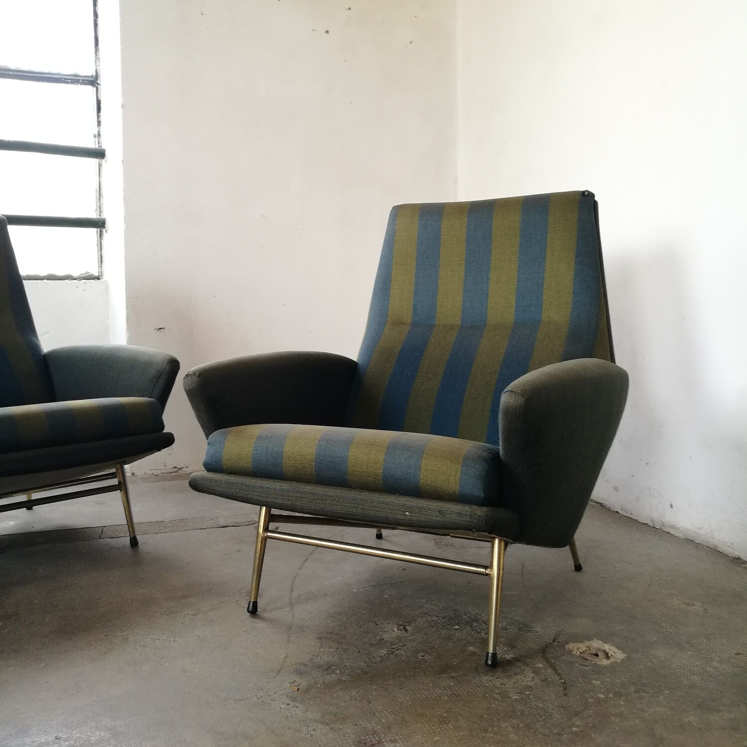 Paire de fauteuils vintage années 50, Guy Besnard,