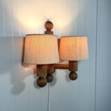 Uno Kristiansson wall lamp Pinus for Luxus Sweden 1970’s