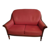 Small 2-seater upholstered sofa