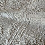 Bedspread in woven white cotton, single bed