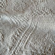 Dessus de lit en coton blanc  tissé , lit 1 place