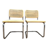 Set of 2 Cesca B32 chairs by Marcel Breuer