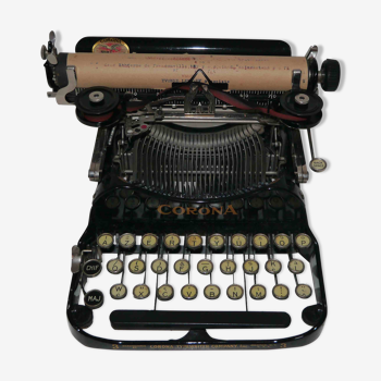 Machine à écrire portative Corona n° 3