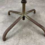Industrial style adjustable workshop stool