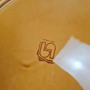 Set of 6 large fish plates Sarreguemines vintage