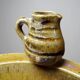 Pretty bowl or small original vintage stoneware cup signed "Marie" La Borne?