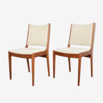 Mid-century danish teak chairs by Johannes Andersen, 1960