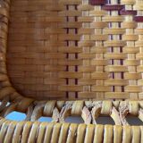 Vintage woven rattan top