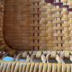 Vintage woven rattan top