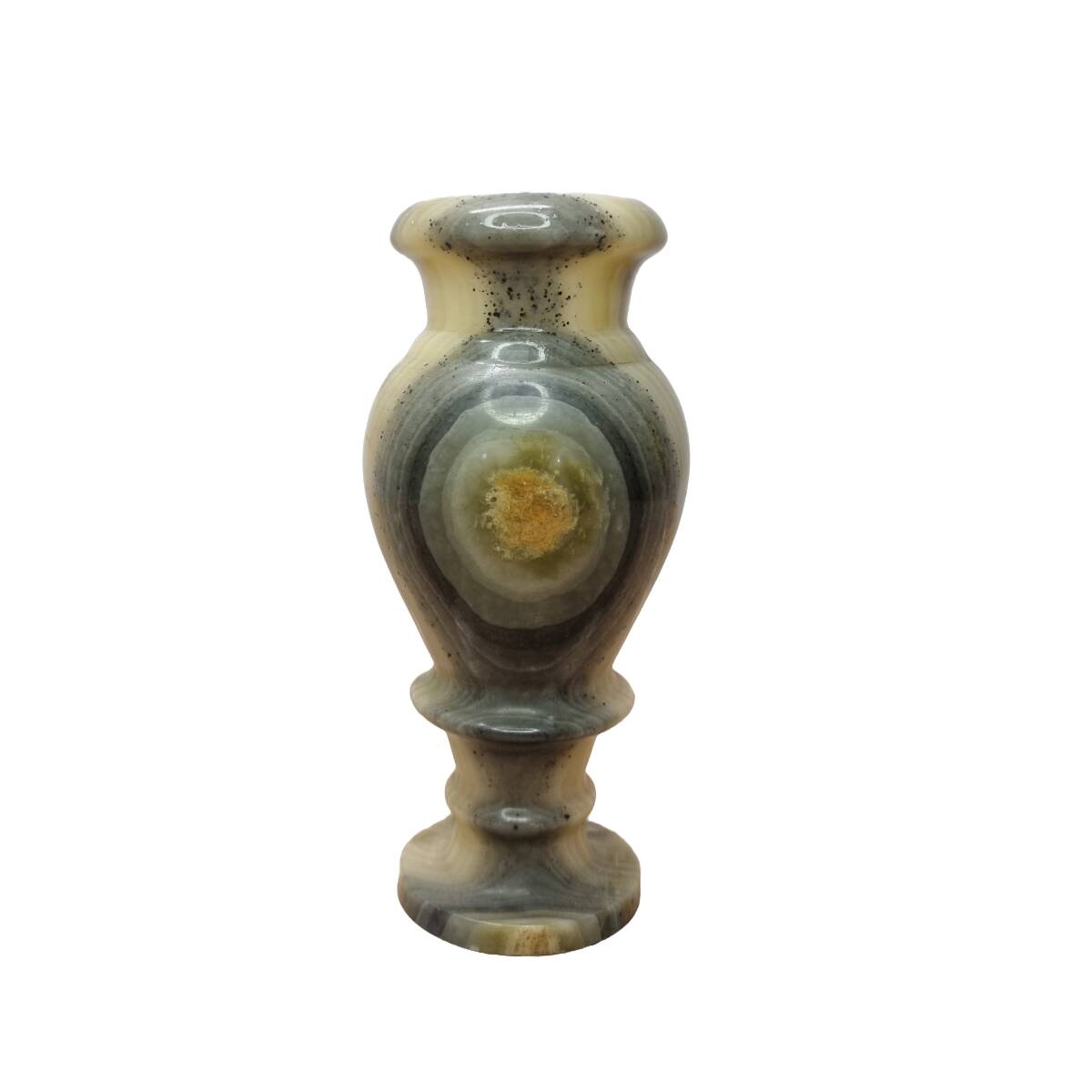 Vintage Onyx Marble Vase, 1970s