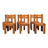 6 brutalist chairs