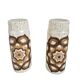 Pair of Royal Worcester Palissy salt and pepper shakers, Kalabar, 1970s.