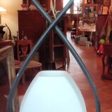 Old Arlus Pendant Lamp/Opaline Metal/1950s/Design Lighting