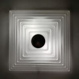 Pyramid glass ceiling light Limburg 1980s