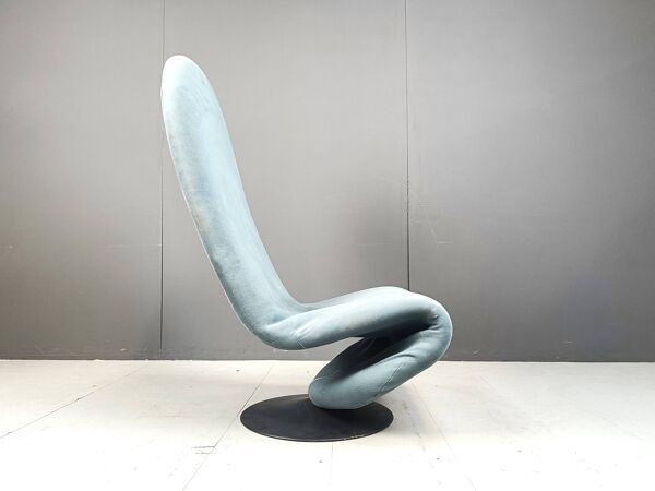 Chaise à dossier haut 1-2-3 pour Fritz Hansen par Verner Panton pour Fritz Hansen, années 1970