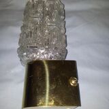 Pair of moulded glass sconces