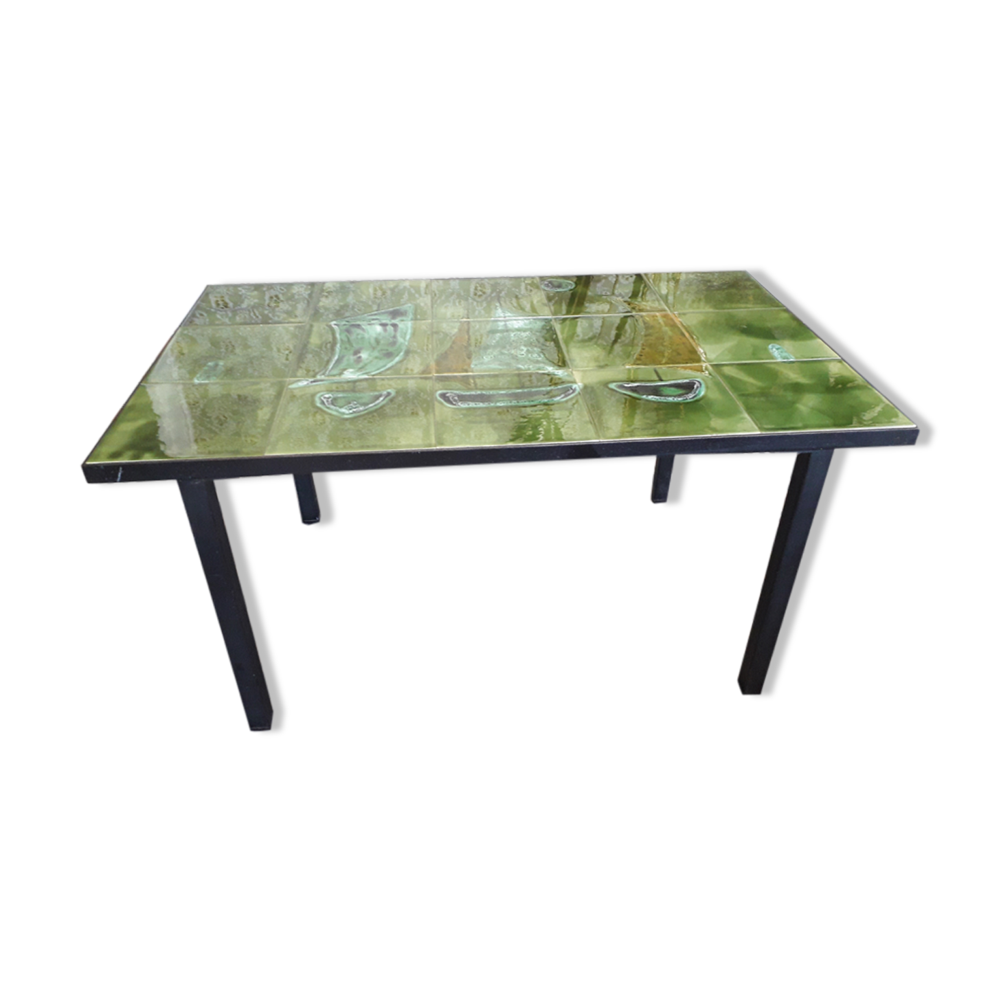 Rectangular ceramic coffee table Vallauris