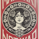 Make art Not war poster - Shepard Fairey