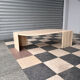 Vintage coffee table in travertine