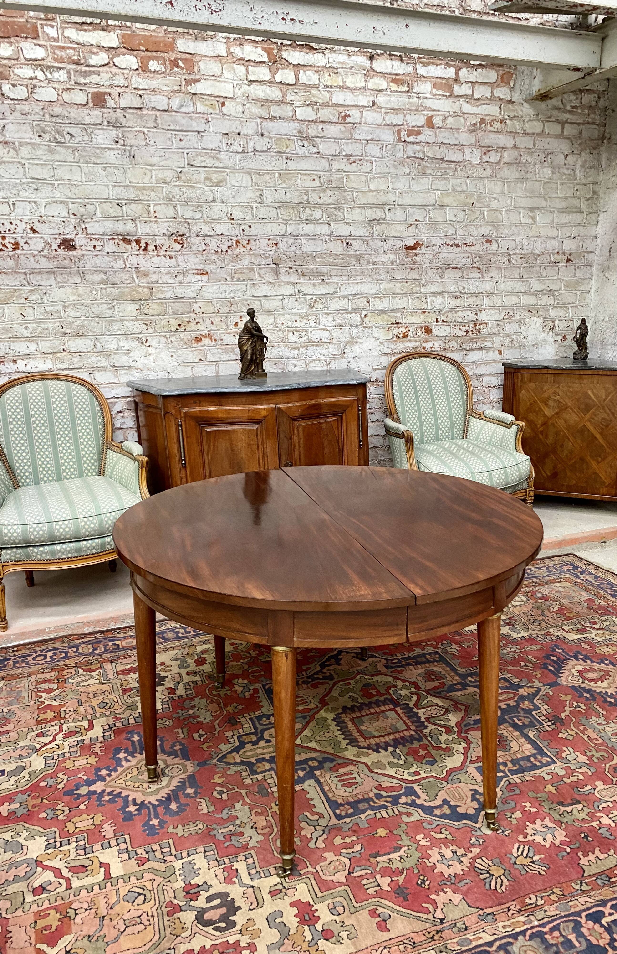 Mahogany Dining Room Table Period Louis XVI XVIII Eme Century