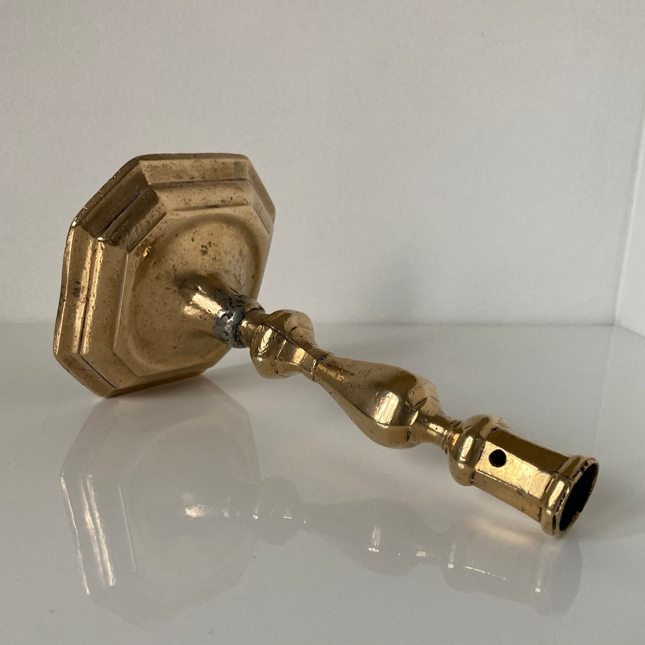 Louis XIV style bronze candle holder