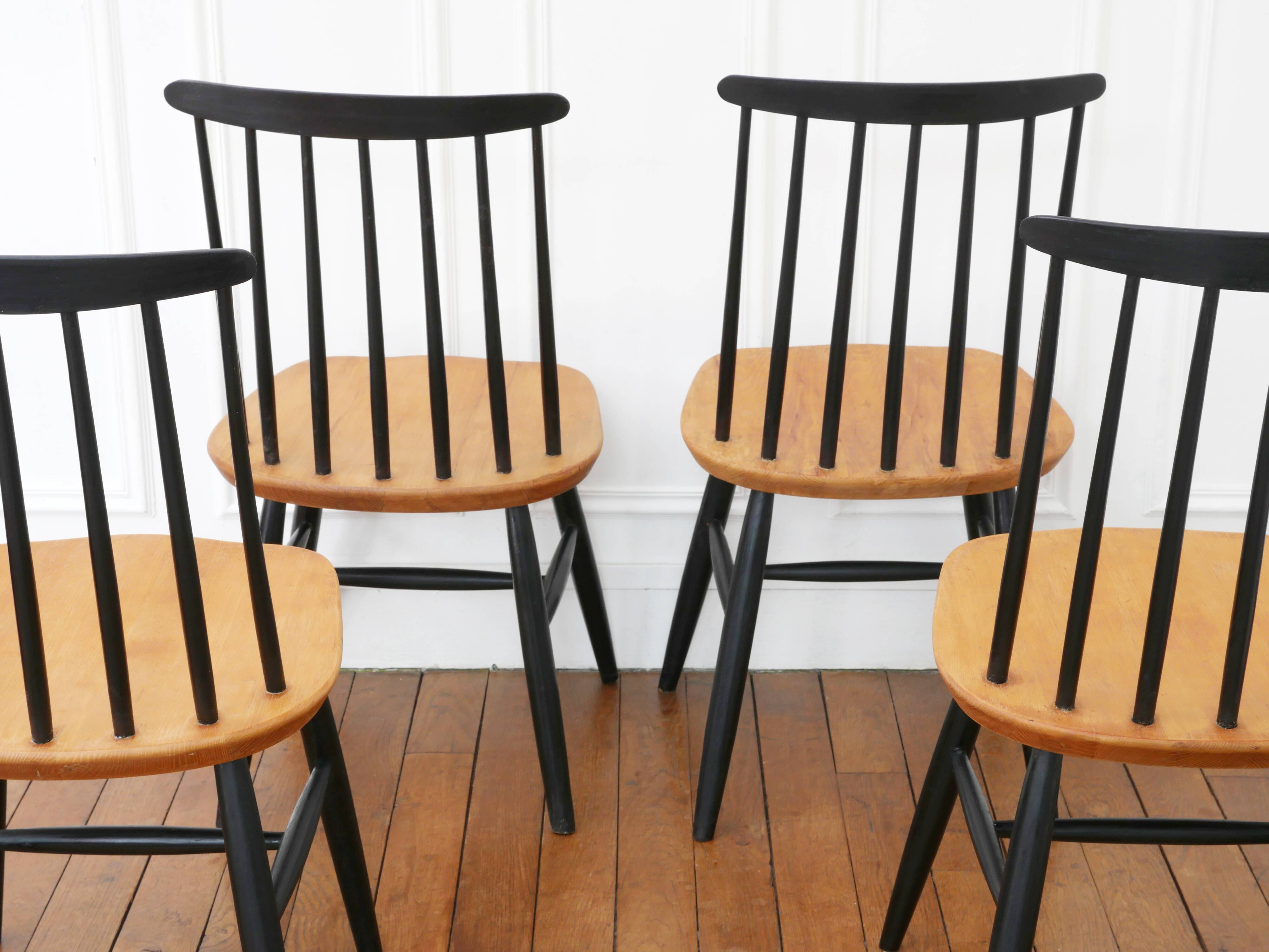 4 Vintage Chairs - Restored