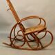 Rocking chair in curved wood