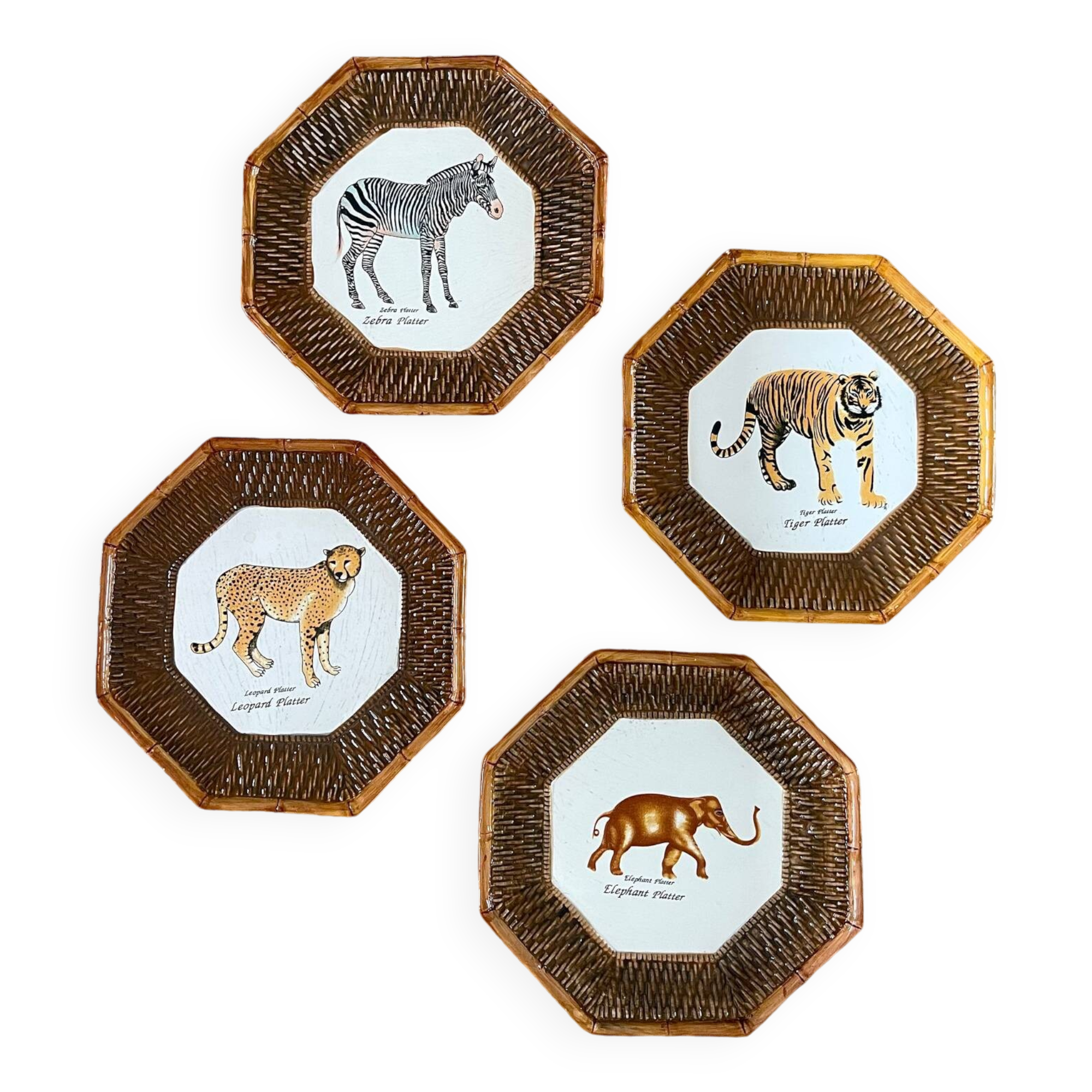4 assiettes Raymond Waites 1980.