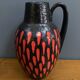 Ceramic red and black vase by Scheurich Germany model 279-38